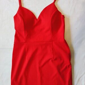 Charlotte Russe Short Red Dress Size L New With Tags